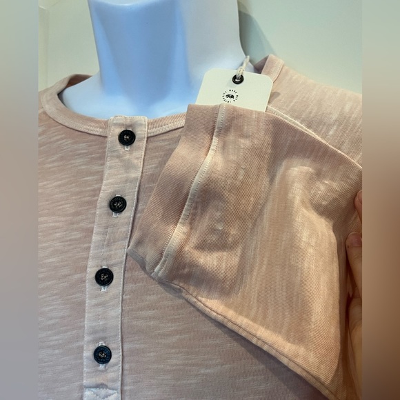 AGAVE DENIM long sleeve Henley Jersey 4 button shirt Medium Spanish Villa - Picture 6 of 16